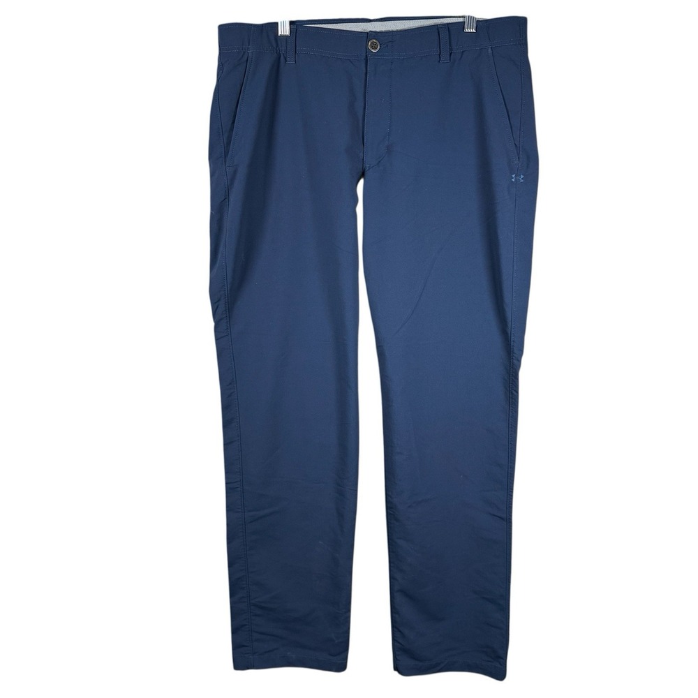 Under‎ Armour Match Play Golf Pants Mens 38/34 Blue Performance Stretch Golf